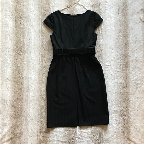 Black Pinstriped Dress - Antonio Melani - Picture 2 of 5